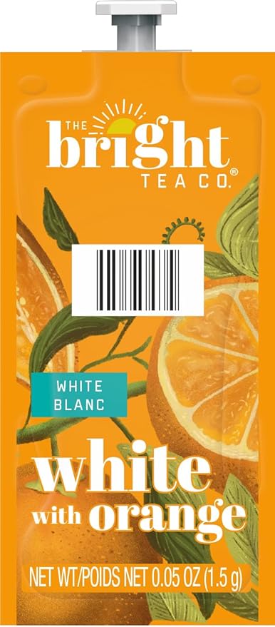 Flavia Bright Tea Co. White Tea with Orange Freshpacks works only with Flavia Brewers (Case of 100) - Bloomnest