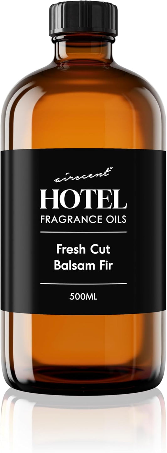 AirScent Fresh Cut Balsam Fir Diffuser Oil - Premium Fragrance Oil for Ultrasonic and Waterless Diffusers and Crafting - 500 mL, 16.9 fl oz Glass Bottle - Christmas Tree Scents - Fall Scents - Bloomnest