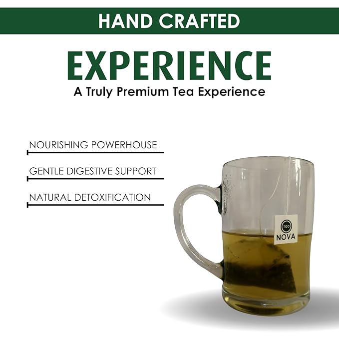 Premium Organic Moringa Tea Bags, 100% Natural and Organic Ingredients, Caffeine free | Authentic African Origin | Eco-conscious Teabags (15 count) Immune System & Digestion Support Herbal Tea - Bloomnest