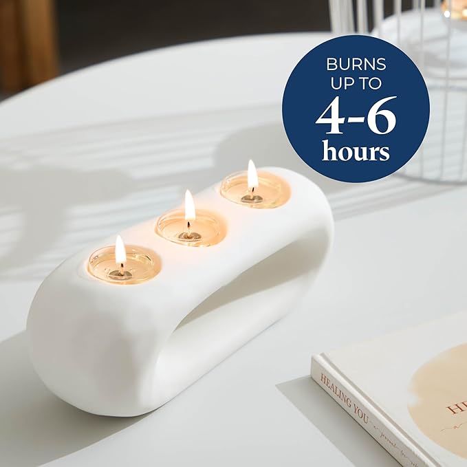 PartyLite Tea Lights Candles, Marshmallow and Vanilla with Caramel Scent, Gift Set of 12, Aromatherapy with up to 4 to 6 Hours Burn Time, Ideal for Home Decor, Holiday Gifting & Celebration - Bloomnest