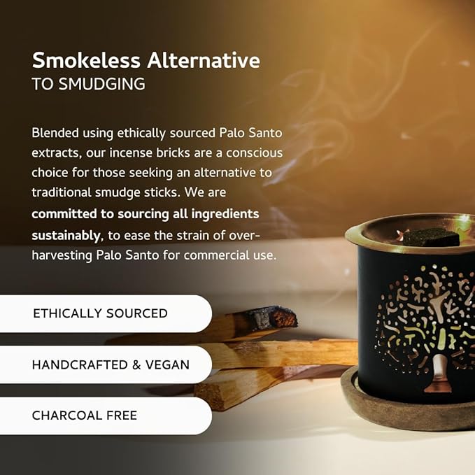 Aromafume Palo Santo Incense Bricks (3 Trays x 9 Pieces Each) | Ideal for deepened Spirituality, Meditation & Rituals | Made Using Pure Peruvian Palo Santo | Refill Pack Aromafume