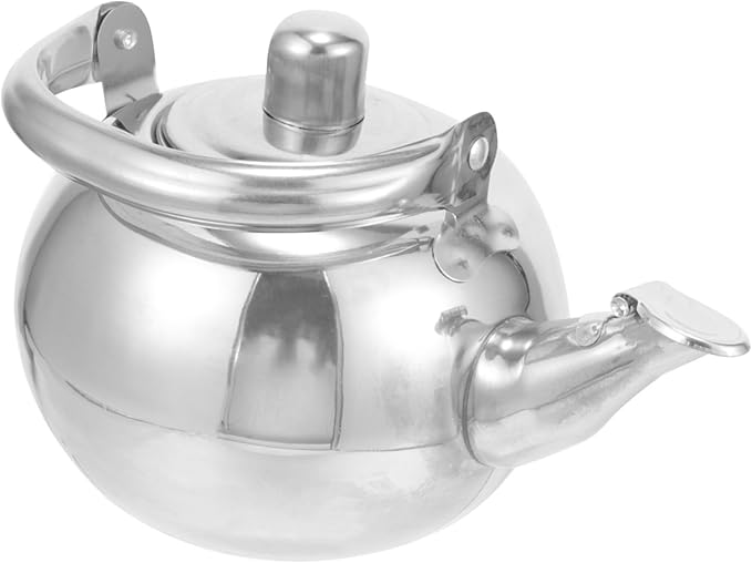 Thickened Stainless Steel Tea Kettle with Fine Mesh Strainer Small Teapot for Home Brewing Loose Leaf Tea Easy Pour Handle Household Water Kettle