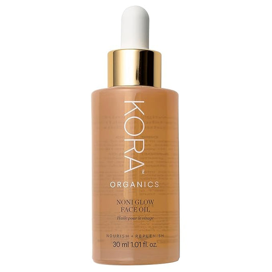 KORA Organics Noni Glow Hydrating Face Oil with Rosehip, Gua Sha Oil, Certified Organic, Cruelty Free, 1.01 fl oz - Beauty Products for Women - Bloomnest