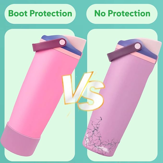 Silicone Boots Compatible with Owala 30oz & 40oz FreeSip Sway Bottles – Non-Slip, Scratch-Resistant Protective Sleeve KPWIN
