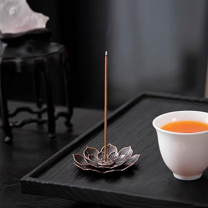 12 Pieces Incense Holder Lotus Sticks Incense Burner Cone Incense Burner Ash Catcher for Home Fragrance Yoga Sauna SPA - Bloomnest