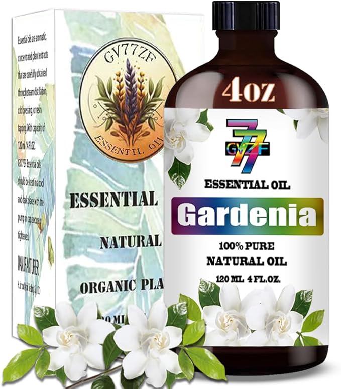 Gardenia Essential Oil (4 oz/120 ml) — Gardenia Oils for Aromatherapy, diffusers, humidifiers, Home fragrances, DIY Skincare, soap Making, DIY Candle, Relaxation, Yoga, and Meditation - Bloomnest