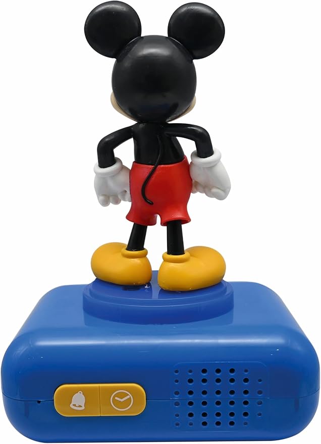 LEXiBOOK, Disney Mickey, Mickey Nightlight Alarm Clock, Sounds and Melodies, LCD Backlit Screen, Luminous, Snooze, Blue, RL800MCH - Bloomnest