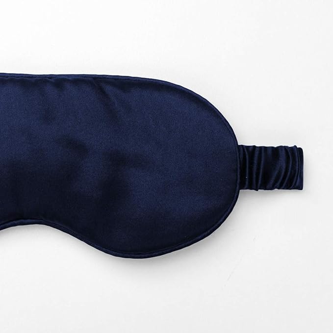 Silk Sleep Mask Light Blocking Luxury 100% Mulberry 19mm Silk Eye Mask Eye Cover Blindfold Ultra Soft Light & Comfy Anti Aging Skin Care with Travel Bag Gift Package - Bloomnest