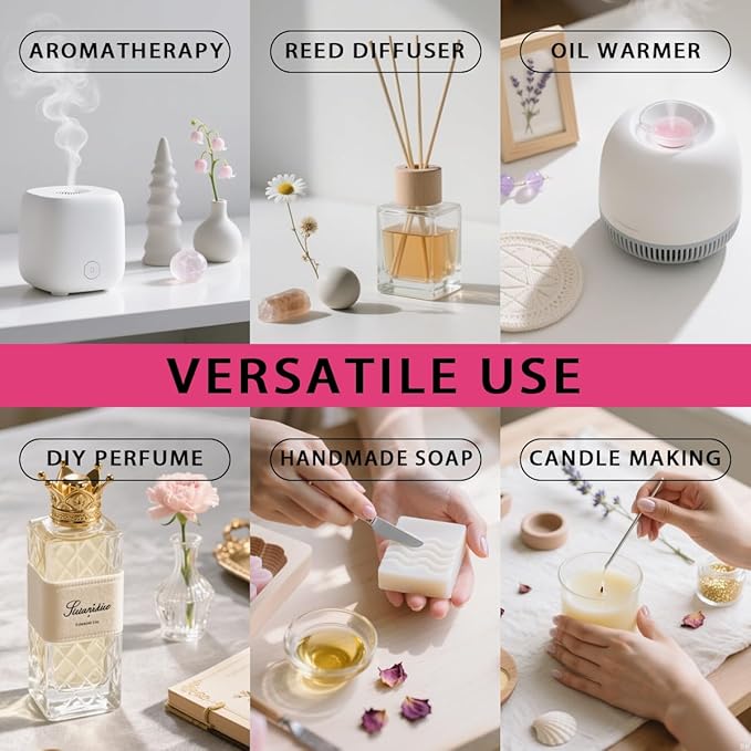 Geranium Essential Oil, Geranium Oil 16 Fl Oz 480 ML for Diffuser Humidifier Yoga Cleaning DIY Candle Soap Making Perfume Gift for Women Essential Oils - Bloomnest