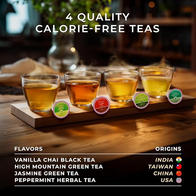 Gya Tea Co Evening Calm Tea Pod Collection Gift Set (16 Count) - Different Flavors Assorted Variety Pack - Bloomnest