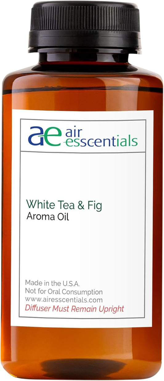 White Tea & Fig Aroma Oil, Essential Oils Blend for Diffusers & Scent Machines,Elegant Floral & Tea Blend with Citrus, Aromatherapy, Cold Air Diffuser Compatible, 300 mL - Bloomnest