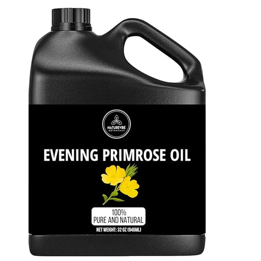 Naturevibe Botanicals Evening Primrose Oil 32 Ounces | 100% Pure and Natural | Great for Skin Care and Hair Care - Bloomnest