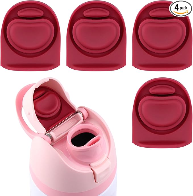 4pcs Replacement Stopper Seal Compatible with Owala FreeSip 24oz 32oz,Water Bottle Lid Insert Cap Silicone Seal Parts for Owala 16/19/24/32/40oz Spout Gasket Mouth piece Accessories F5 Frokolla