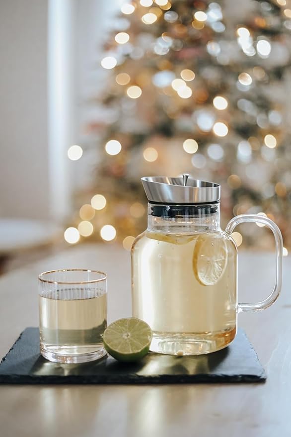 Teabloom 100% Plastic-Free Extra-Large Multi-Brew Borosilicate Glass Teapot + Kettle + Pitcher – Steep and Serve Hot Tea, Iced Tea, Cold Brew Tea and Fruit Infused Water – Legacy Tea Maker - Bloomnest