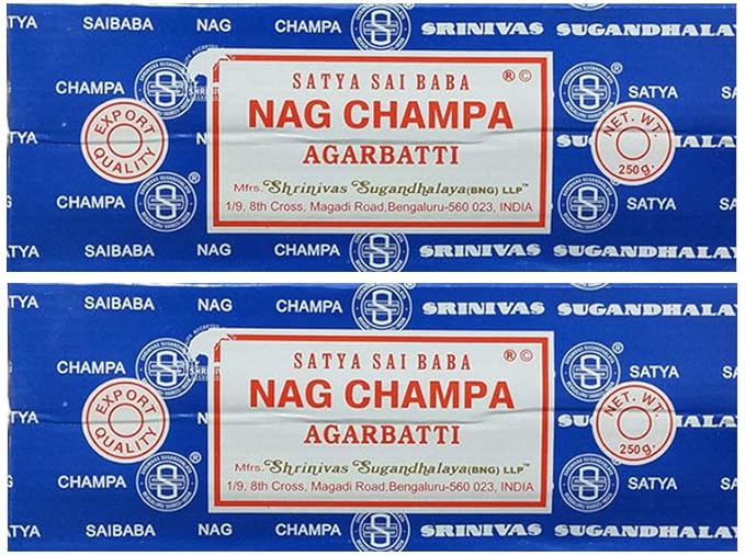 Satya Nag Champa 500g Bulk Incense Sticks for Outdoor Indoor Bedroom Worship Fragrance Stick for Positivity Meditation, Relaxation, Yoga, Healing (Approx 500 Sticks) Giftbrit