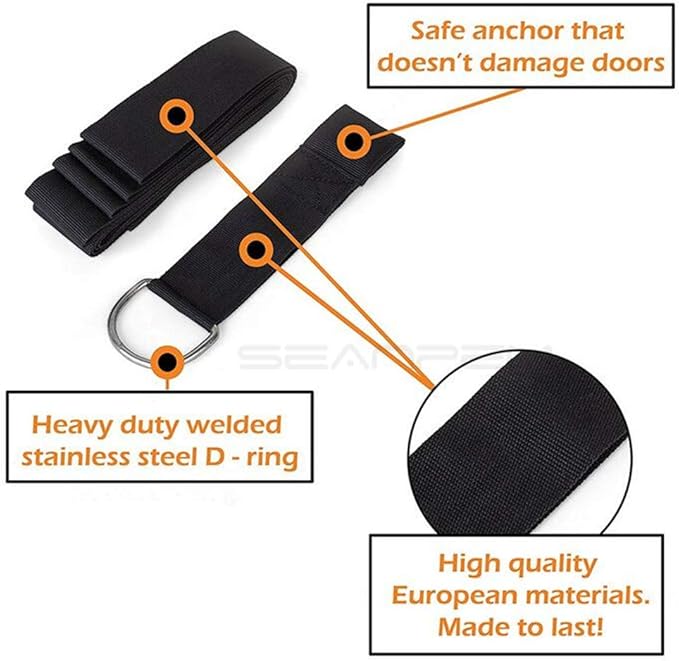 Adjustable Leg Stretcher Lengthen Ballet Stretch Band - Easy Install on Door Flexibility Stretching Leg Strap Great Cheer Dance Gymnastics Trainer Stretching Equipment Taekwondo Training - Bloomnest