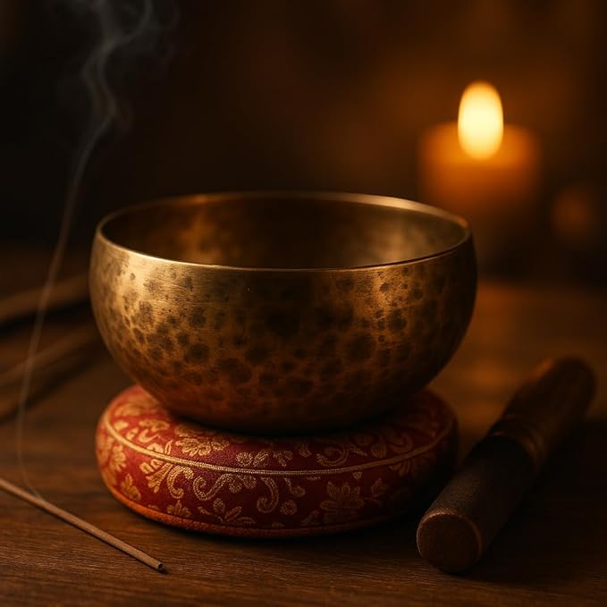 2 Pieces Tibetan Singing Bowl Mallet Suede Wooden Striker Leather Wrapped Meditation Mallet Sound Bowl Stick Buddha Musical Instruments for Buddhist Meditation Yoga Chime (Black and Brown) - Bloomnest