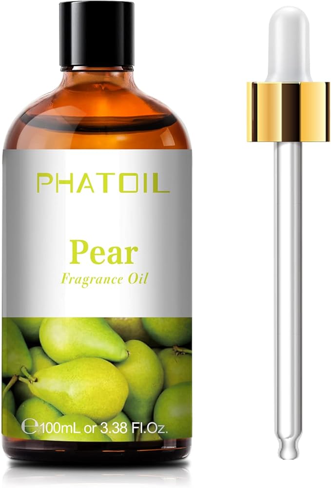 PHATOIL 3.38FL.OZ Pear Fragrance Oils for Aromatherapy, Essential Oils for Diffusers for Home, Perfect for Diffuser, Yoga, Skin Care, DIY Candle and Soap Making - 100ml - Bloomnest