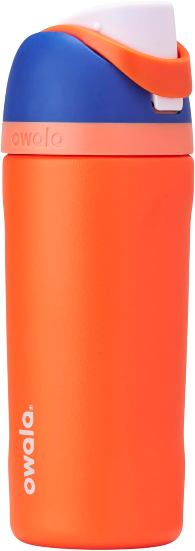 Owala Kids FreeSip Insulated Stainless Steel Water Bottle with Straw for Sports, Travel, and School BPA-Free Sports Water Bottle, 16 oz, Blue Citrus Owala
