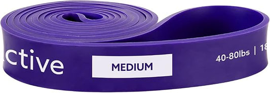 3DActive Pull Up Assist Band - Resistance Band for Strength Training, Powerlifting, Body Stretching, Crossfit - Exercise Guide Included.