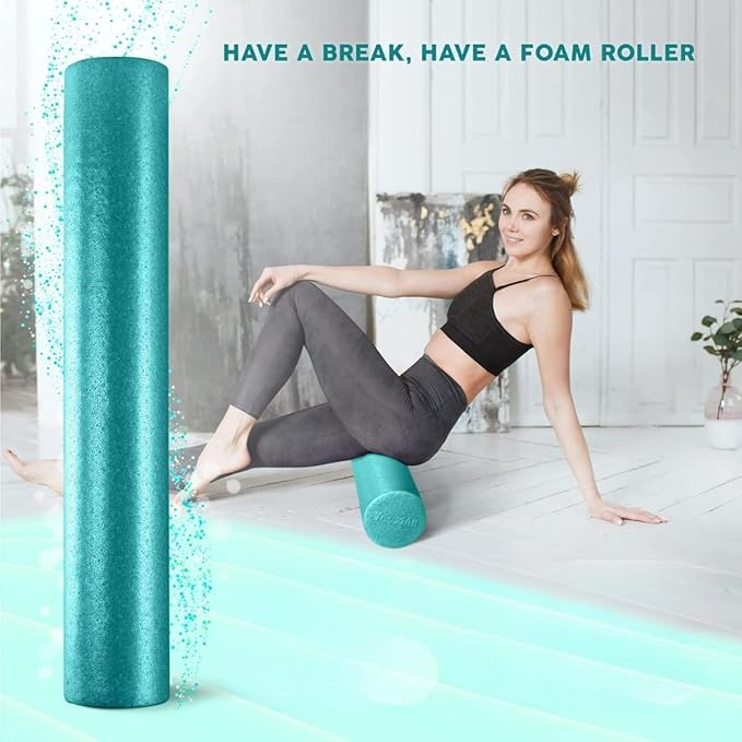 Yes4All High-Density EPP Round Back Roller Foam, Exercise Foam Roller for Yoga, Pilates & Stretching - 12, 18, 24, 36 inch - Bloomnest