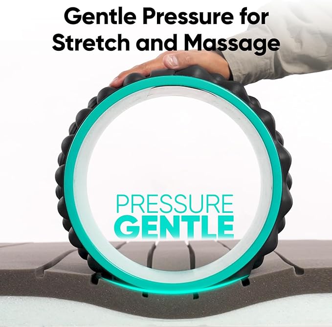 FitBeast Back Roller, Back Wheel Foam Roller - Targeted Muscle Roller for Deep Tissue Massage, Back Stretcher