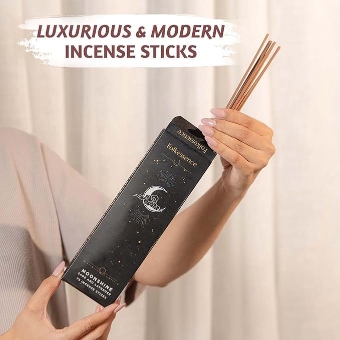 Folkulture Incense Sticks (75 Sticks) |8" Premium Sage & Lavender Incense Sticks for Meditation, Aromatherapy, Cleansing, Focus | No Charcoal,Organic, Non Toxic, 45 Mins, Long Burning Insence-Sticks FOLKULTURE