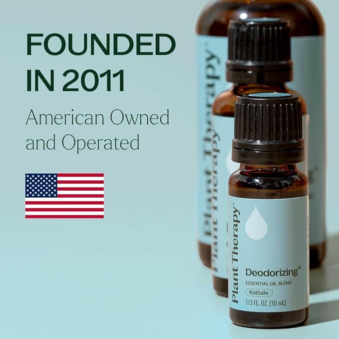 Plant Therapy Deodorizing Essential Oil Blend, 10 mL (1/3 oz), Pure Essential Oils, Undiluted, Therapeutic Grade, Ideal for Household Cleaning & Deodorizing PlantTherapy