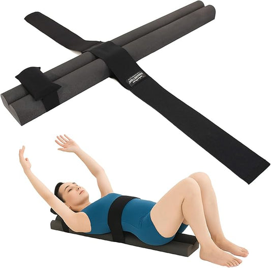 Foam Roller System for Pilates, Yoga, Back Stretches, Core Exercises - Perfect for Reducing Cortisol Levels, Relaxation, Stress Relief and Decompressing Fascia