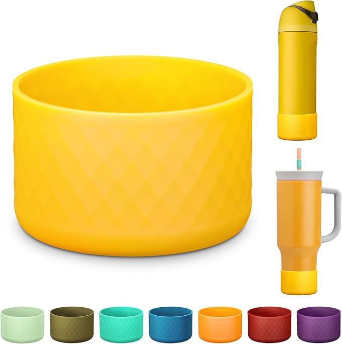 Silicone Boot for Owala Water Bottle 24 oz 32 oz 40 oz, Anti-Slip Protective Sleeve for FreeSip/Twist/Flip Stainless Steel Water Bottles Accessories BEONSKY