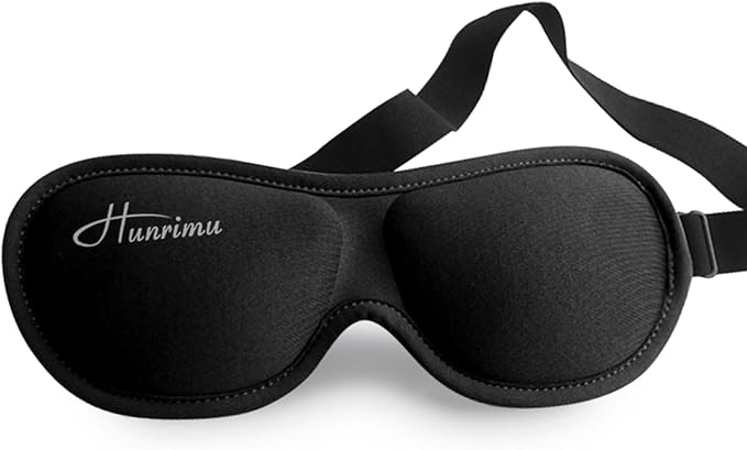 Sleep Eye Mask for Women Men, Eye Covers for Sleeping, 3D Sleep Mask for Travel Yoga Nap (Black) - Bloomnest