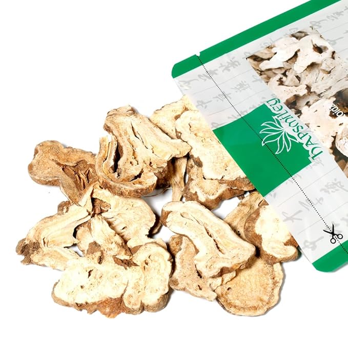 Hapsmiley Atractylodes macrocephala (White Atractylodes/Bai Zhu/白术) – Sliced, Suitable for Tea and Cooking | 100g (3.5 oz) Dried Chinese Herb - Bloomnest