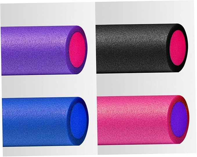 Epe Solid Yoga Roller Fitness Massage Stick for Balance and Muscle Relief High-Elastic Foam Roller for Yoga Pilates and Tension Therapy Black - Bloomnest
