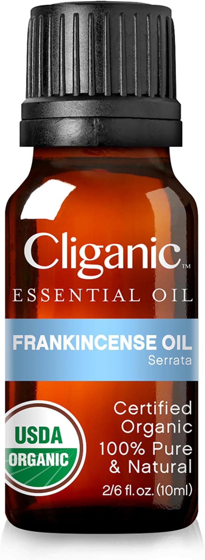 Cliganic Organic Frankincense Essential Oil - Boswellia Serrata, 100% Pure Natural Undiluted, for Aromatherapy | Non-GMO Verified (Packaging May Vary) Cliganic