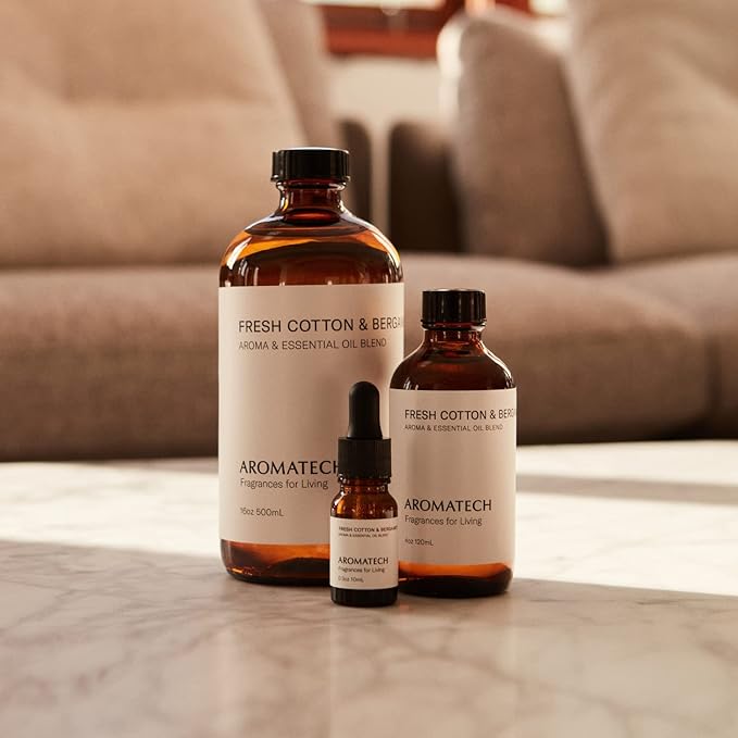 AromaTech Fresh Cotton & Bergamot for Aroma Oil Scent Diffusers - 500 Milliliter - Bloomnest