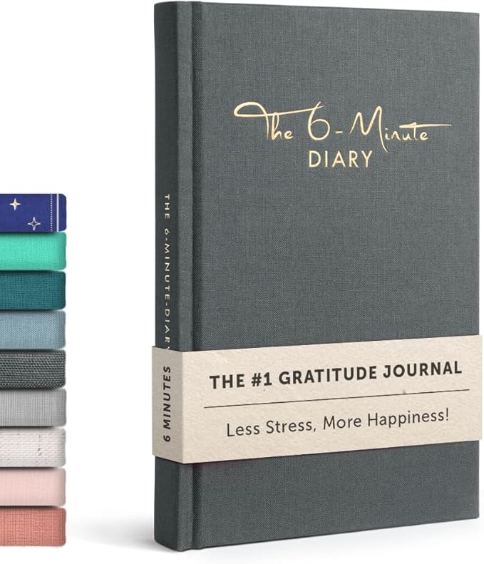 6-Minute Diary – 3-Million-User Gratitude Journal for Women & Men with Prompts – Guided Self Care Book Based on Positive Psychology – Daily Manifestation - Bloomnest