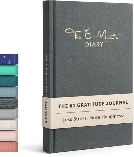 6-Minute Diary – 3-Million-User Gratitude Journal for Women & Men with Prompts – Guided Self Care Book Based on Positive Psychology – Daily Manifestation - Bloomnest