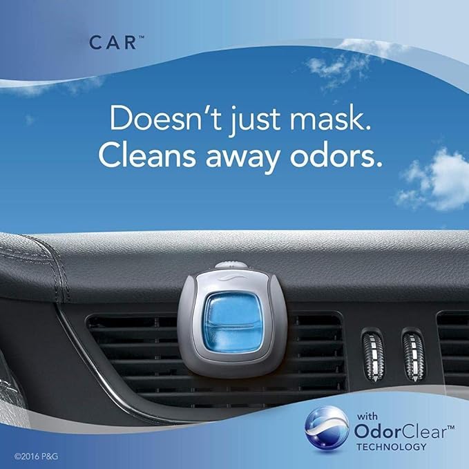 Febreze Car Air Fresheners, 2 Linen & Sky and 2 Hawaiian Aloha Scents, Odor Eliminator for Strong Odors (4 Count) - Bloomnest
