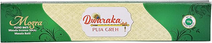 Dwaraka - Incense Sticks - Mogra/Arabian Jasmine, 100 Sticks, All Natural, Chemical Free DwarakaOrganic