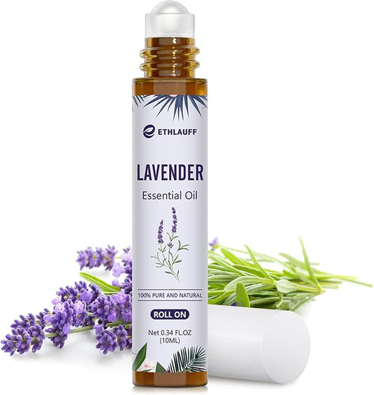 Lavender Essential Oil Roll On, Lavender Touch Essential Oil - 10 mL Roll On for Sleep and Relaxation - Bloomnest