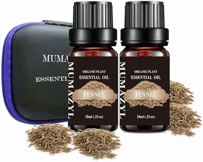Fennel Essential Oil, Fennel Oil for Diffuser Humidifier Yoga Cleaning DIY Candle Soap Making Essential Oils 2 Pack 10ml - Bloomnest