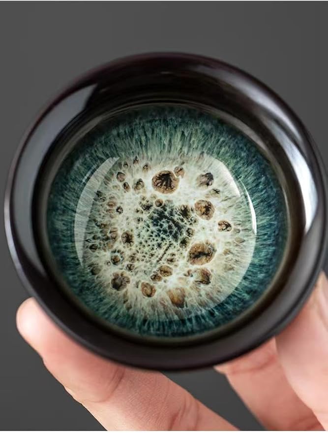 Chinese Gongfu Tea Set Ceramic Teapot with Infuser, 8 Cups, Semi Automatic Dragon Design for Loose Leaf Tea