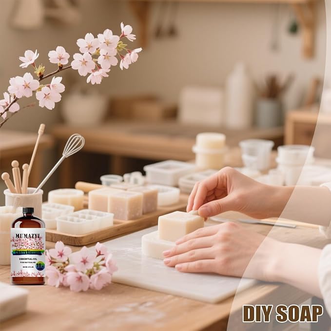 Cherry Blossom Essential Oil, Cherry Blossom Oil 16 Fl Oz 480ML for Diffuser Humidifier Yoga Cleaning DIY Candle Soap Making Essential Oils - Bloomnest