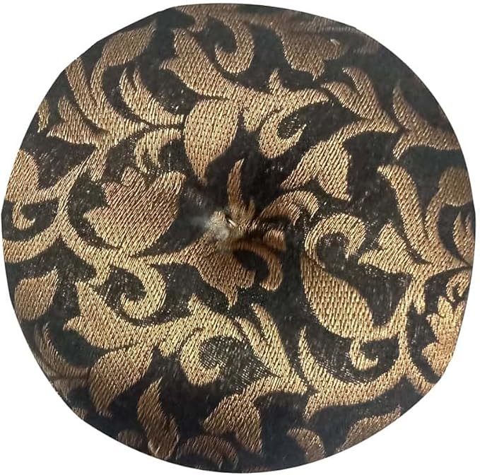 Singing Bowl Cushion Handmade Round Cushion Brocade Art Silk Home Decor Pillow For Tibetan Singing Bowl (5" Inch) - Bloomnest