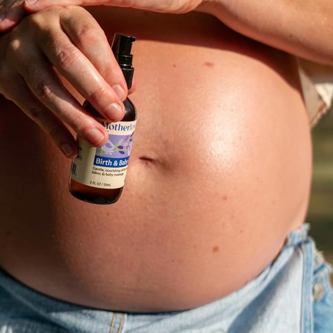 Motherlove Birth & Baby Oil (2 oz) Gentle Lavender-Infused Oil for Perineal, Labor & Baby Massage—Non-GMO, Organic Herbs - Bloomnest