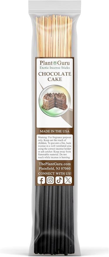 Bakery Incense Sticks Variety Set Bulk 500 Pack Sampler 11" Sticks - 5 Bundles of 100 Sticks Per Bundle. Birthday Cake, Blueberry Muffin, Chocolate Cake, Gingerbread Cookie and Sugared Snickerdoodle.