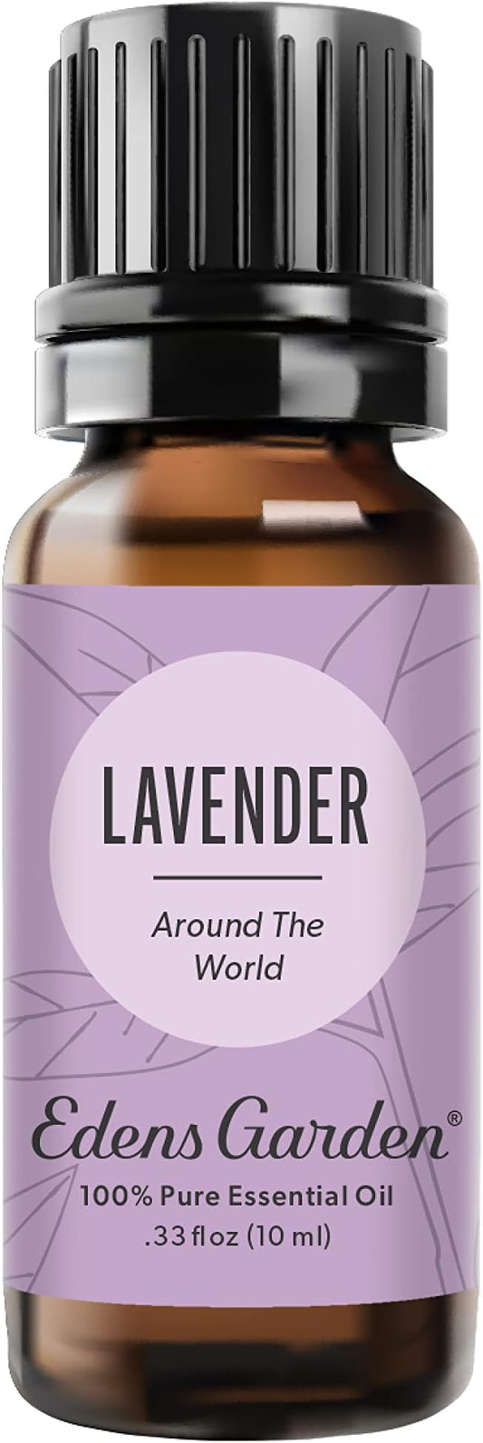 Edens Garden Lavender Around The World Essential Oil- 100% Pure Premium Grade, Undiluted, Natural, Therapeutic, Aromatherapy, The Best for Diffuser, Skin, Face, Candle 10 ml (.33 fl oz) EdensGarden