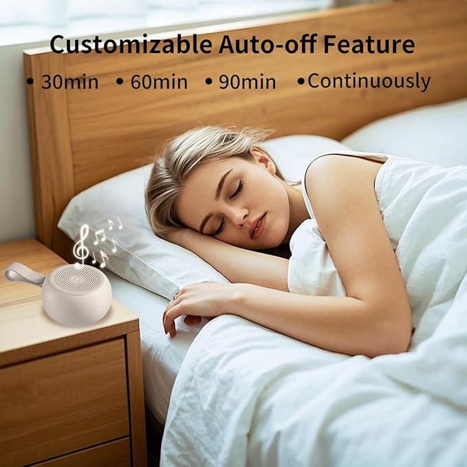 Easysleep White Noise Sound Machine Portable Sleep Machine for Baby Adult with 30 Soothing Sounds 12 Night Light Colors 4 Timer Memory Function Rechargeable Noise Machines for Sleeping, Office - Bloomnest