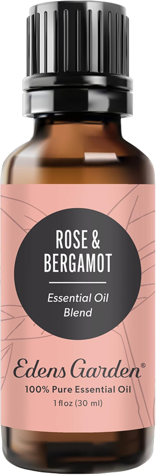 Edens Garden Rose Bergamot Essential Oil Blend- 100% Pure Premium Grade, Undiluted, Natural, Therapeutic, Aromatherapy, The Best for Skin, Laundry, Hair 30 ml (1 fl oz) EdensGarden