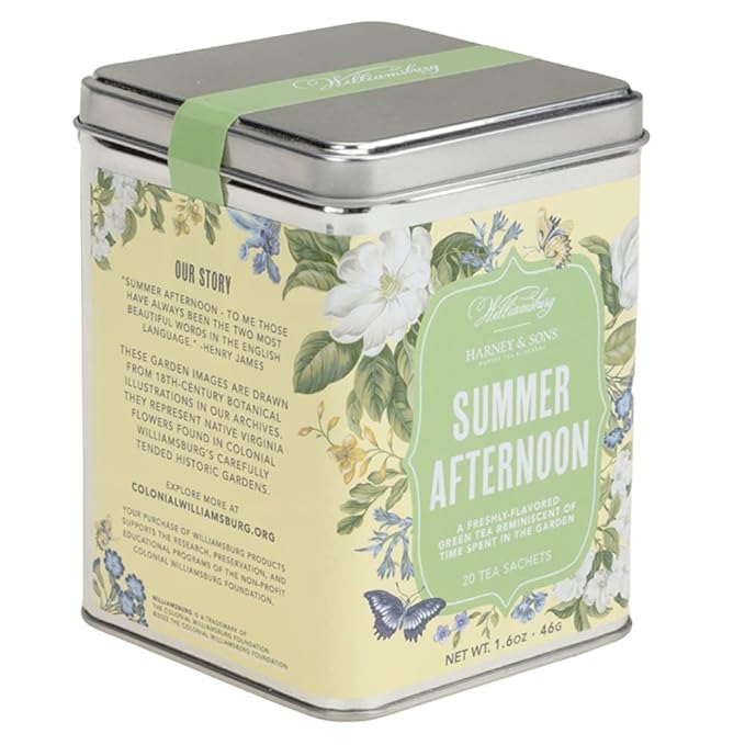 Harney & Sons Summer Afternoon Colonial Williamsburg Blend | Green Tea with Floral and Fruit Flavors - Bloomnest